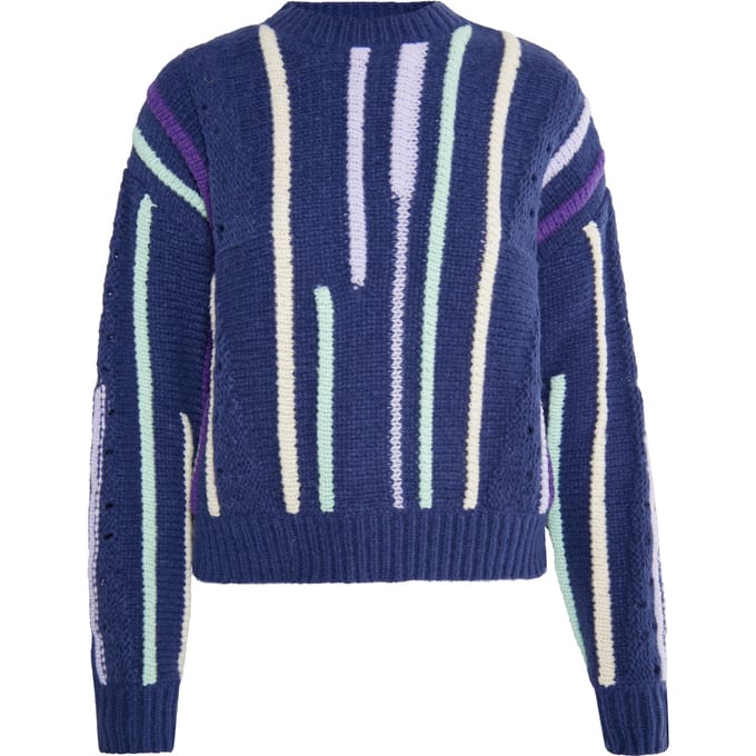 IZIA Jumper Dames Navy Veelkleurig