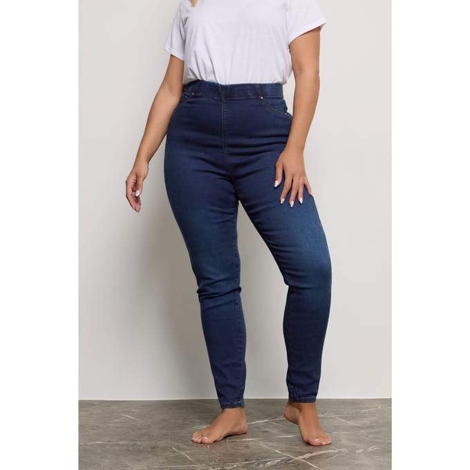 Yours For Good Lola Shaper Jegging In Indigoblauw Size 46