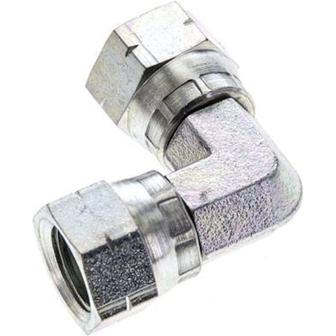 90Graden JIC Hoekfitting UNF 9/16''-18 Staal 275bar (3863,75psi)
