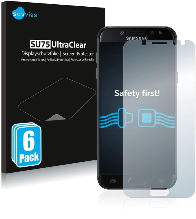 Savvies - Screenprotector voor Samsung Galaxy J5 / J5 Pro (2017) - Folie Beschermfolie transparant 6 Stuks