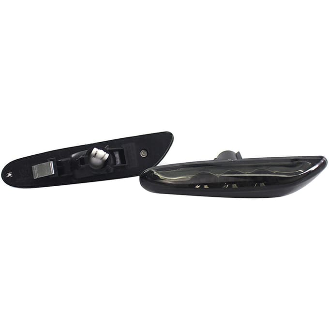 2 Pièces Lumière de Gabarit Latérale d'Aile LED Fumée Noire Clignotant Lampe de Remplacement pour BMW E82 E36 E39 E83 E84 E88 E46 black
