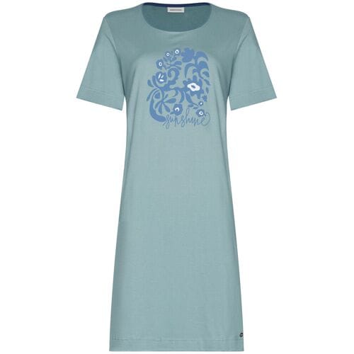 Pastunette - Nachthemd - Stone Blue - Katoen - Blauw - Maat 52