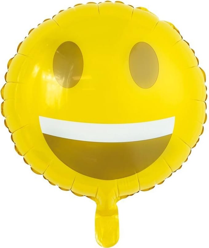 Globos Folieballon Emoji Lach 46 Cm Geel