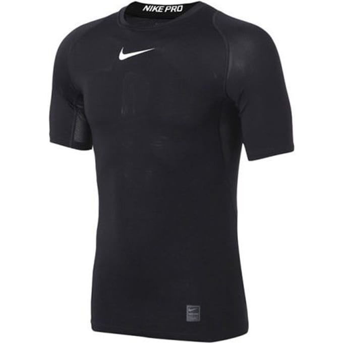 Nike Pro Dri-FIT Trainings T-shirt met Korte Mouwen Heren Tops Zwart 838092-010 M black
