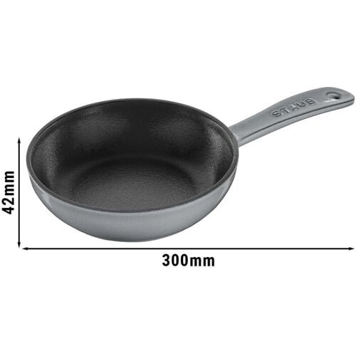 STAUB PANS - Koekenpan - Ø 160mm - Gietijzer - Grafietgrijs