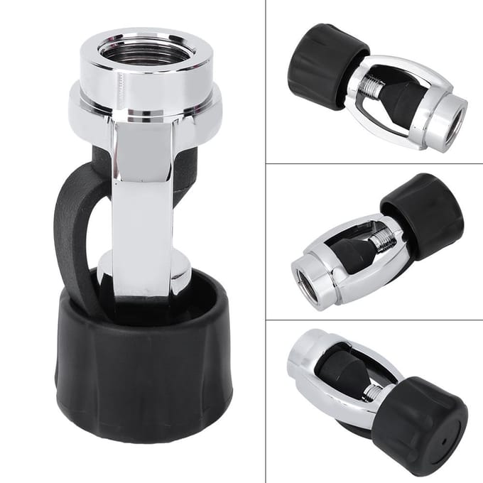 Heavy Duty Scuba Fles Adapter Tank Vul Connector DIN naar Yoke G58 Regulator Adapter