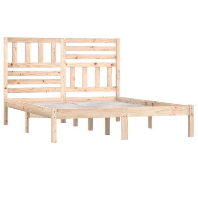 vidaXL - Bedframe - zonder - matras - massief - grenenhout - 120x190 - cm