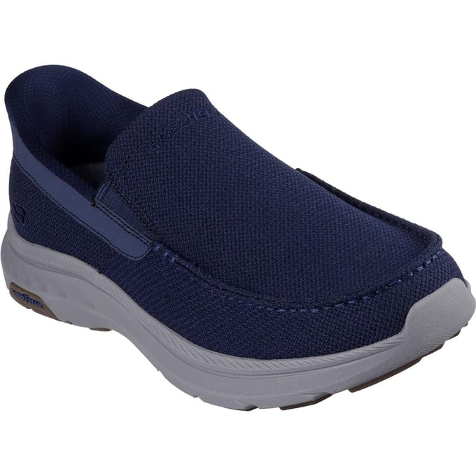 Skechers Pollard Wilfred Textiel Heren Navy Loafers