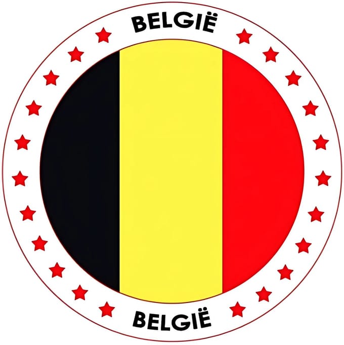 België Bierviltjes - Zwart/Geel/Rood