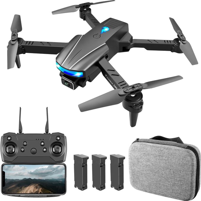 YLR/C S85 RC Drone RC Quadcopter met Functie Obstakelvermijding Headless-modus Eénknopsstart 4K camera-3 battery