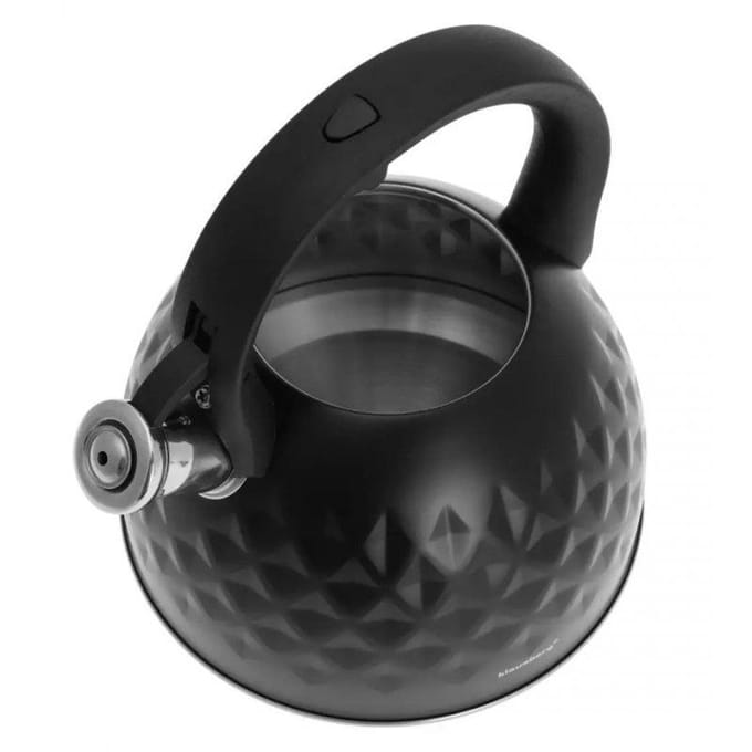 Klausberg 7550 - Traditionele fluitketel - zwart - 3 liter