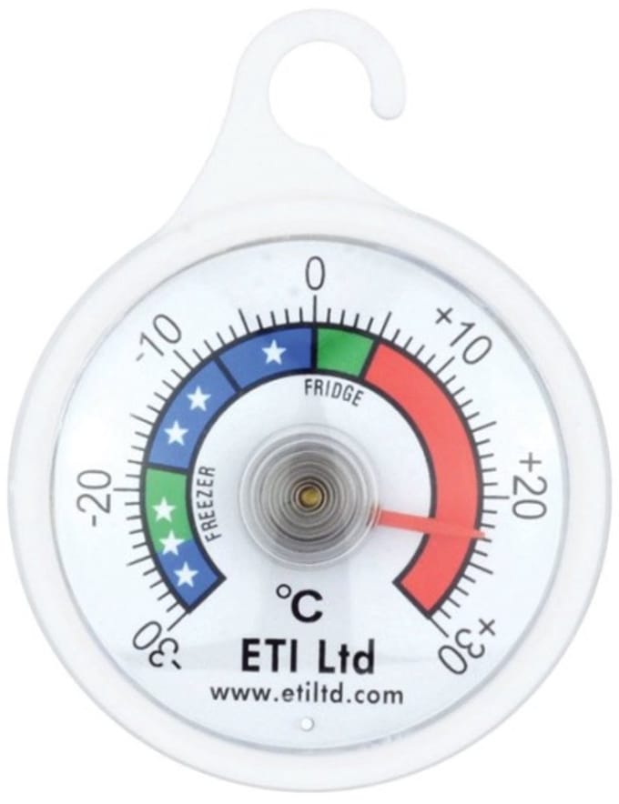 ETI - Koelkastthermometer 52mm - Nauwkeurige Koelkast & Diepvries Thermometer