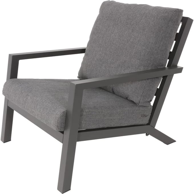 Lesli Living - Bistrostoel Down - Grijs - 75x97x79cm - Set van 2