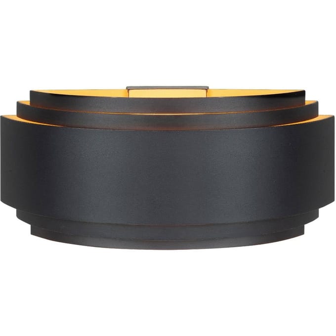 HighLight Wandlamp Sofia, zwart, breedte 30 cm, aluminium, E14