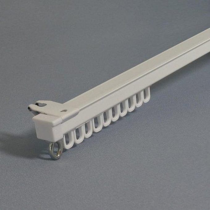 Kant en klare aluminium gordijnrails (U-Rails) 75cm