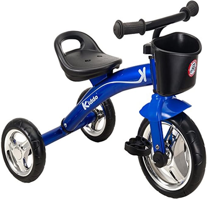 Kinder driewieler - Loopfiets - Buiten spelen - Smart design - 80 cm lang - Blauw