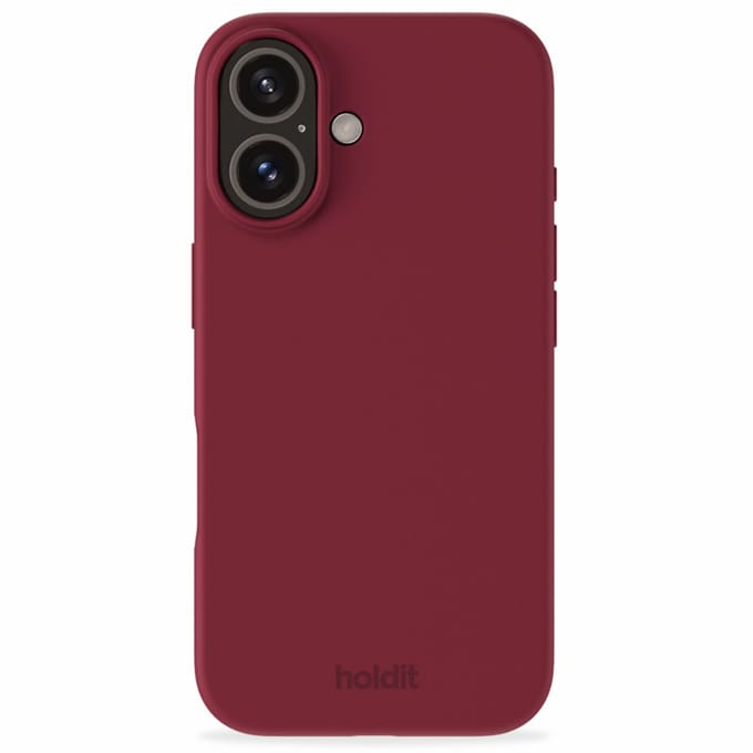 Holdit Silicone Case geschikt voor Apple iPhone 16 - Red Velvet