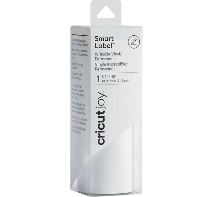 Cricut Joy zelfklevende vinyl folie "Smart Labels - White", 13,9 x 121,9 cm
