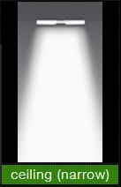 Occhio Mito Soffitto 60 up Plafondlamp - black phantom - met Occhio Air - ceiling