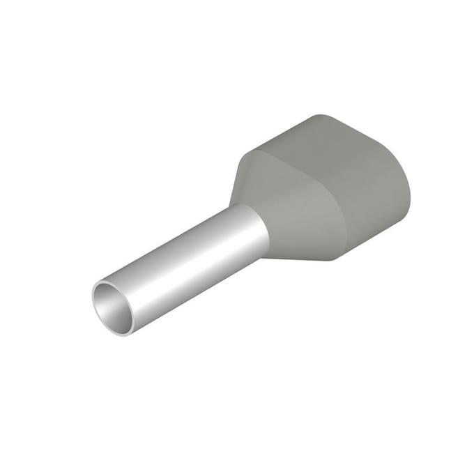 Weidmüller 9037530000 Dubbele adereindhulzen 4 mm² Deels geïsoleerd Grijs 100 stuk(s)