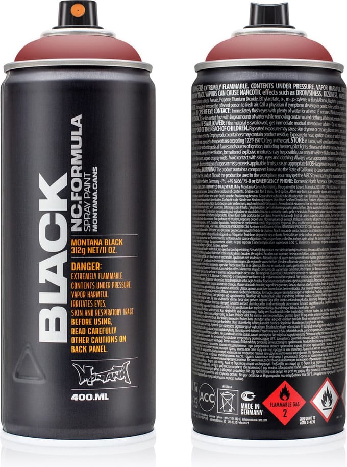Montana BLACK 8080 Rust spuitbus 400ml