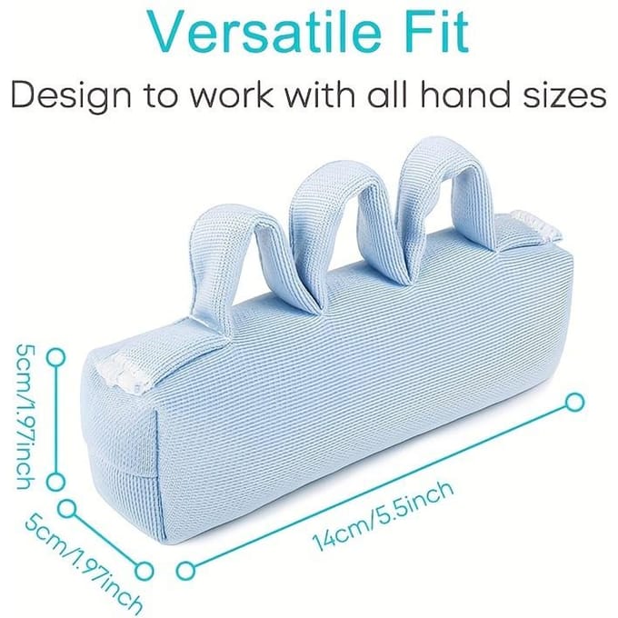 Vingercontractuur Kussen Handpalm Vingergrijpers Splitter Pad Handgrijpstang Voor Ouderenzorg white