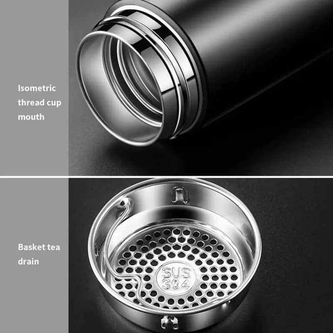 500ML Smart Insulation Cup Mini Thermosbeker Waterfles Led Digitale Temperatuurweergave Roestvrijstalen Thermosbeker 500ml