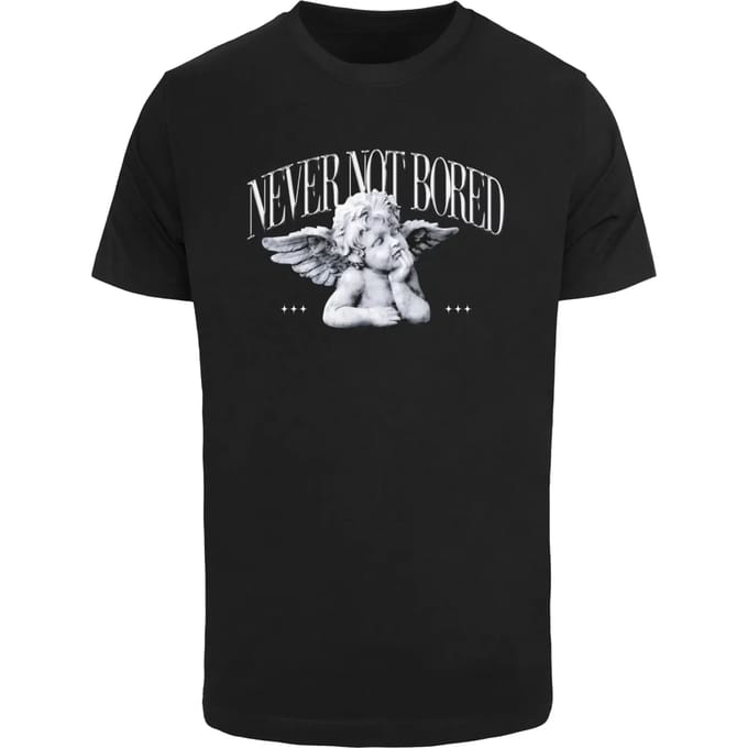 Mister Tee - Never Not Bored Heren T-shirt - L - Zwart