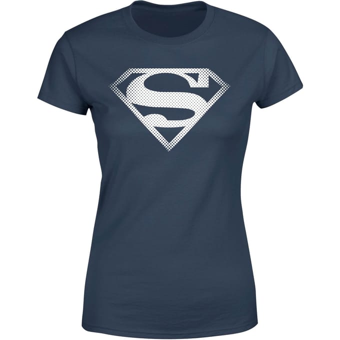 Superman Spot Logo Women's T-Shirt - Navy - S