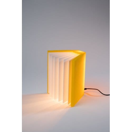 Boeklamp geel