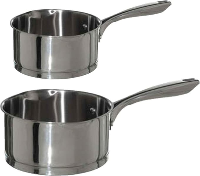 5Five - Steelpannen - Alle warmtebronnen - Set 2x - Dia 16 en 20 cm