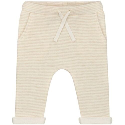 Prénatal newborn broek dubbeldoek Beigebrown 56 unisex