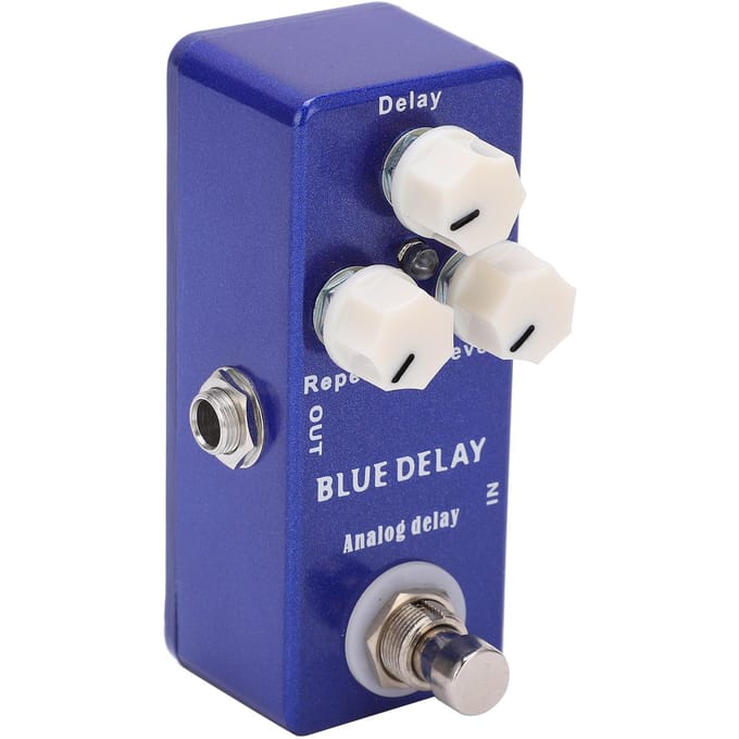 Gitaareffectpedaal Mini Blauwe Delay Analoog True Bypass Verstelbaar Instrument Accessoire Deel blue