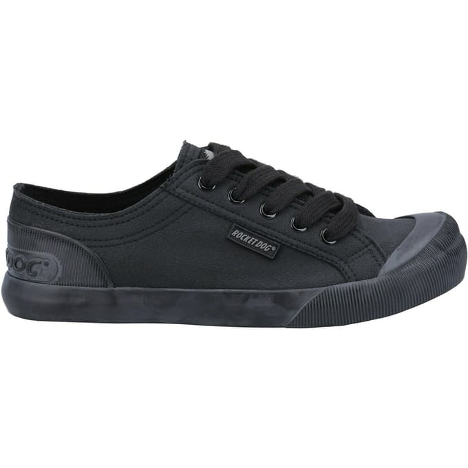 Rocket Dog Vrouwen/dames Jazzin Canvas Fable Trainer (Zwart)