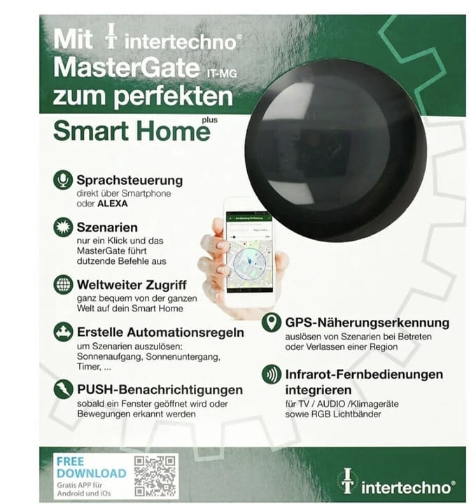 intertechno IT-MG centrale bedieningsunit smart home Draadloos Groen