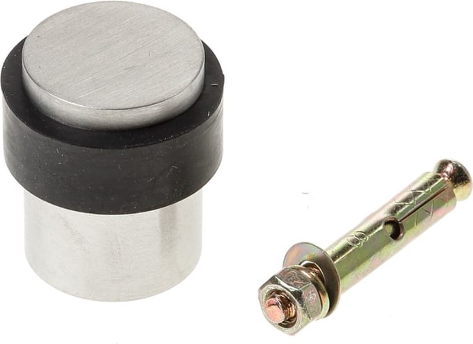 D4E DEURSTOP RVS STAAND DIAMETER X HOOGTE 29X45 MM RVS304