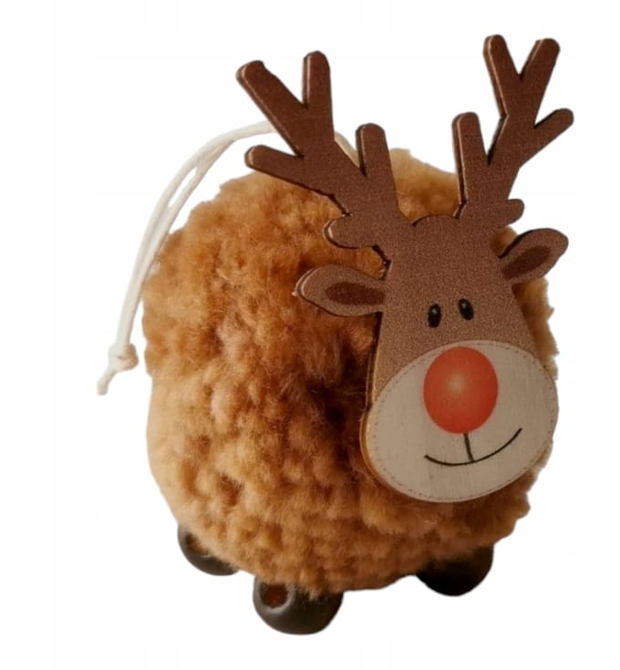 Kerstdecoratie Rendierhanger - Vrolijk Kerstcadeau