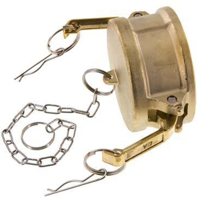 Camlock DN 75 (3'') Koppeling MessingEnd Cap Type DC MIL-C-27487