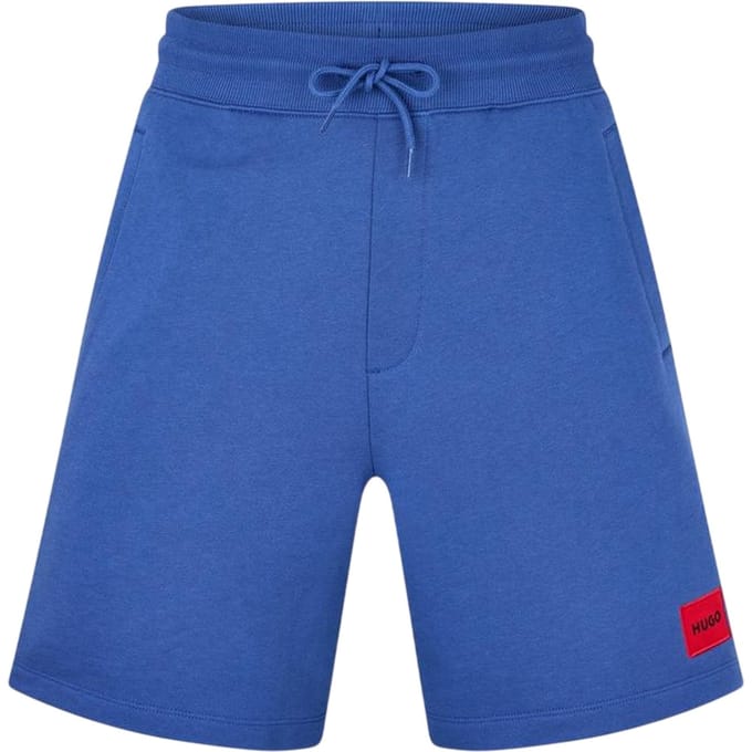 Hugo Heren Fleece Sweat Shorts (Blauw)