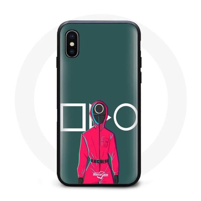 Coque - Squid Game - Iphone XS Max - Souple - Vert - Synthétique
