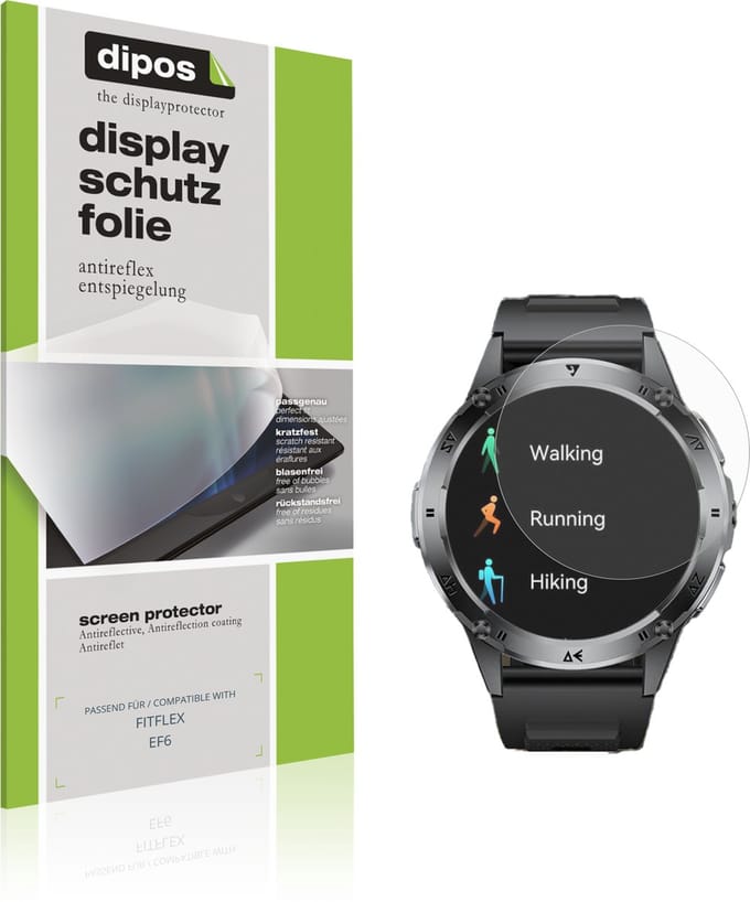 dipos – 6x Matte Beschermfolie geschikt voor FITFLEX EF6 | Krasbestendige & antireflecterende Screenprotector Ultra-Thin