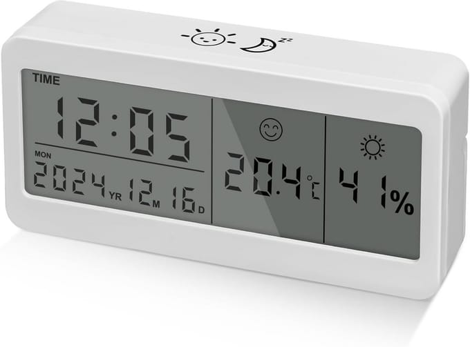 Digitale Wekker met Weekendmodus, Snooze en Binnentemperatuur Weergave