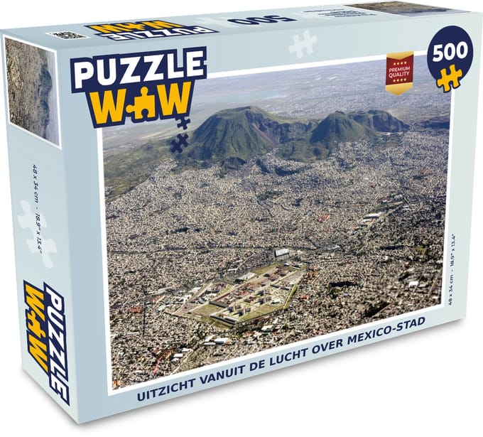 Puzzel Uitzicht vanuit de lucht over Mexico-stad - Legpuzzel - Puzzel 500 stukjes