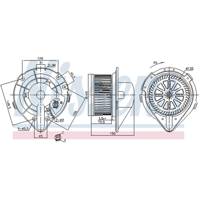 Interieurventilatie NISSENS 87798