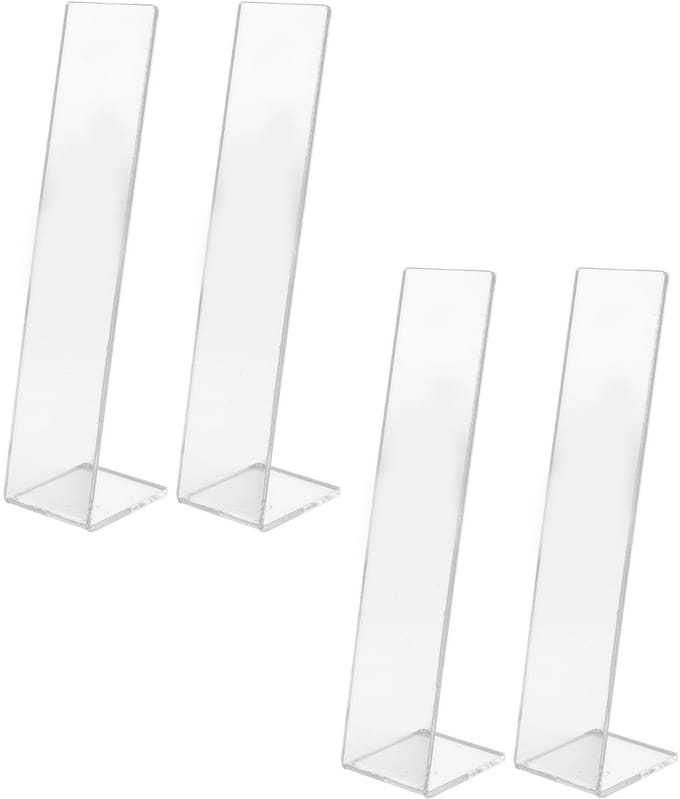 Dailygoods- Haarclip Displayhouder - 4-pack - Duurzaam Acryl - Lichtgewicht Organizer - Multifunctioneel - Transparant Design - Haaraccessoire