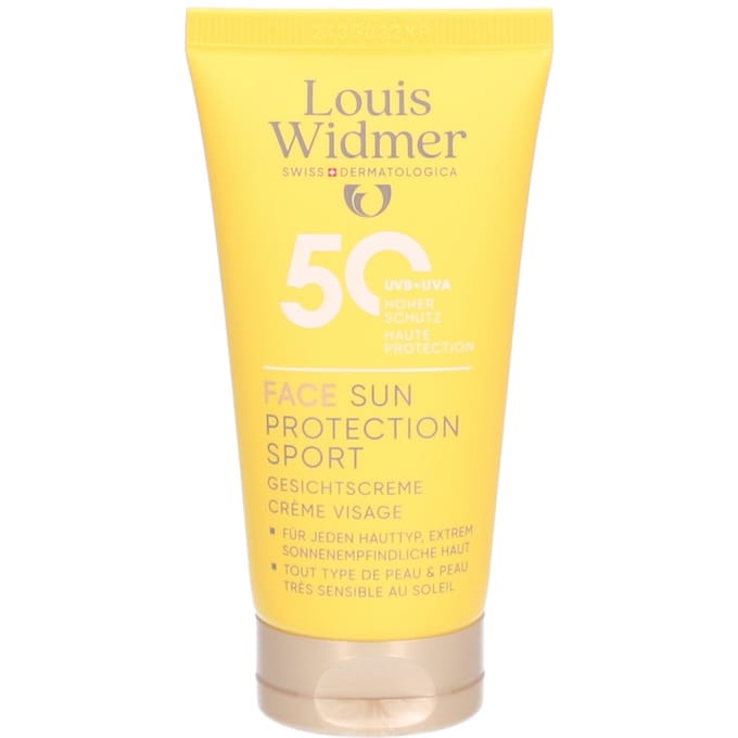 Louis Widmer Face Sun Protection Sport SPF50 | Zonder Parfum 50 Zonnecrème