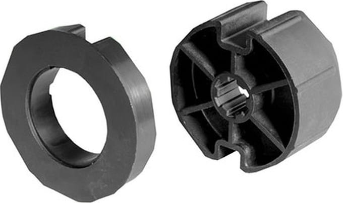 Adaptieset Ø 63x1 met doekgleuf voor type 2 buismotor