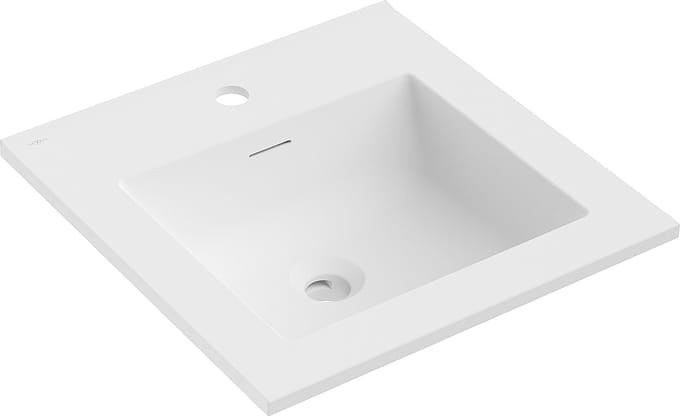 Mexen Otis wastafel ingebouwd in het blad 46 x 46,5 cm, wit mat - 25184501