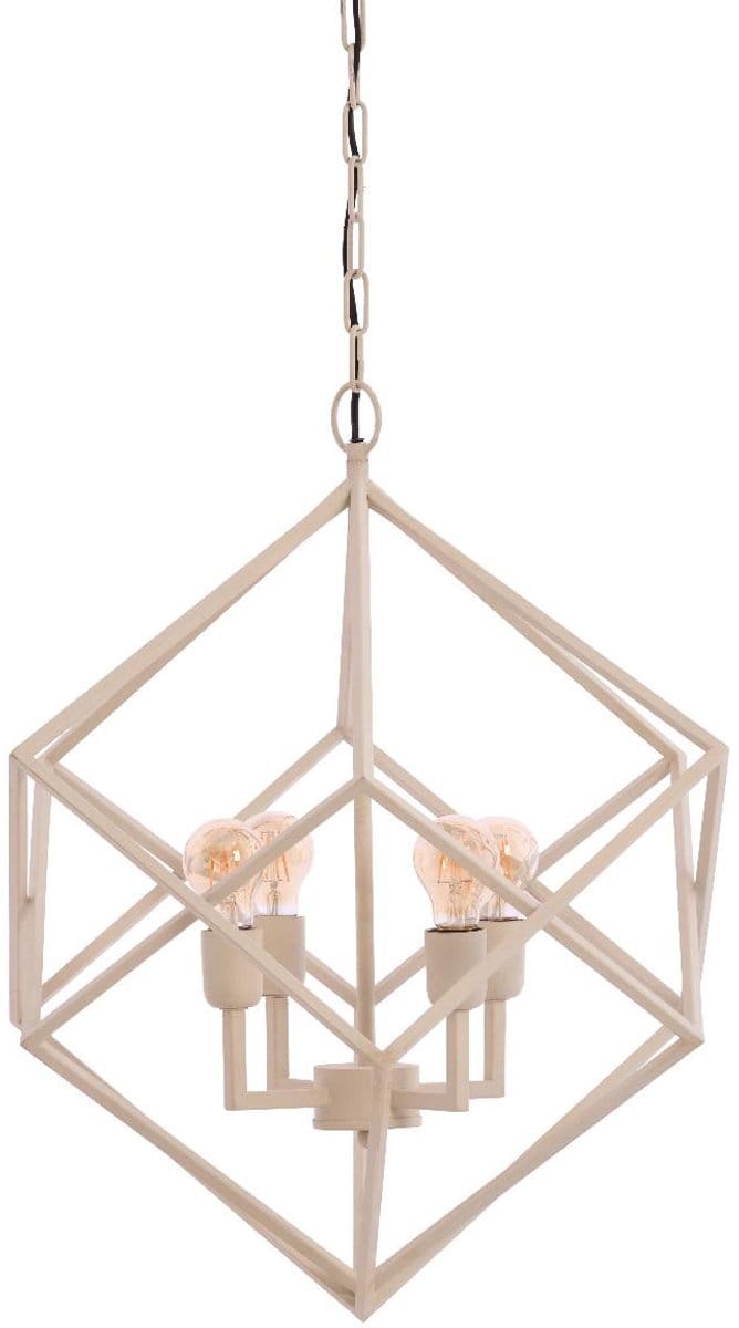 Light & Living - hanglamp - Drizella - wit - metaal - grote eettafellamp - E27 - 3093143