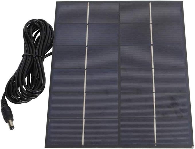 Zonnepaneel - Mini Paneel - Doe-het-zelf Projecten - Hoge Conversie - 5.5W 6V - Zwart
